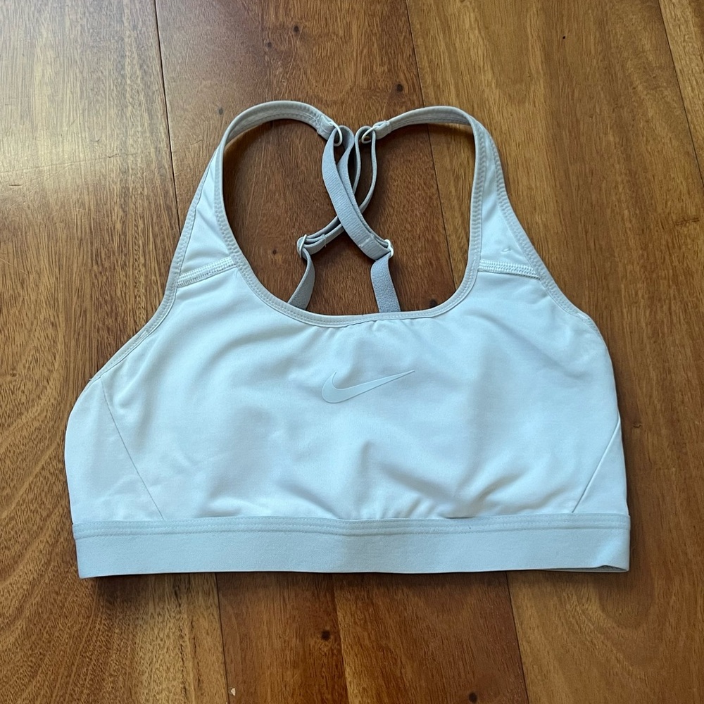 Nike White Sports Bra